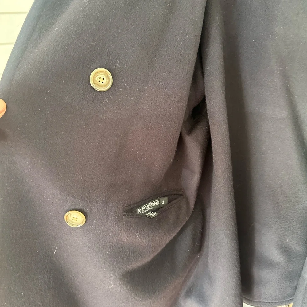 Men's Beige and Black Coat - Picture 2 of 3